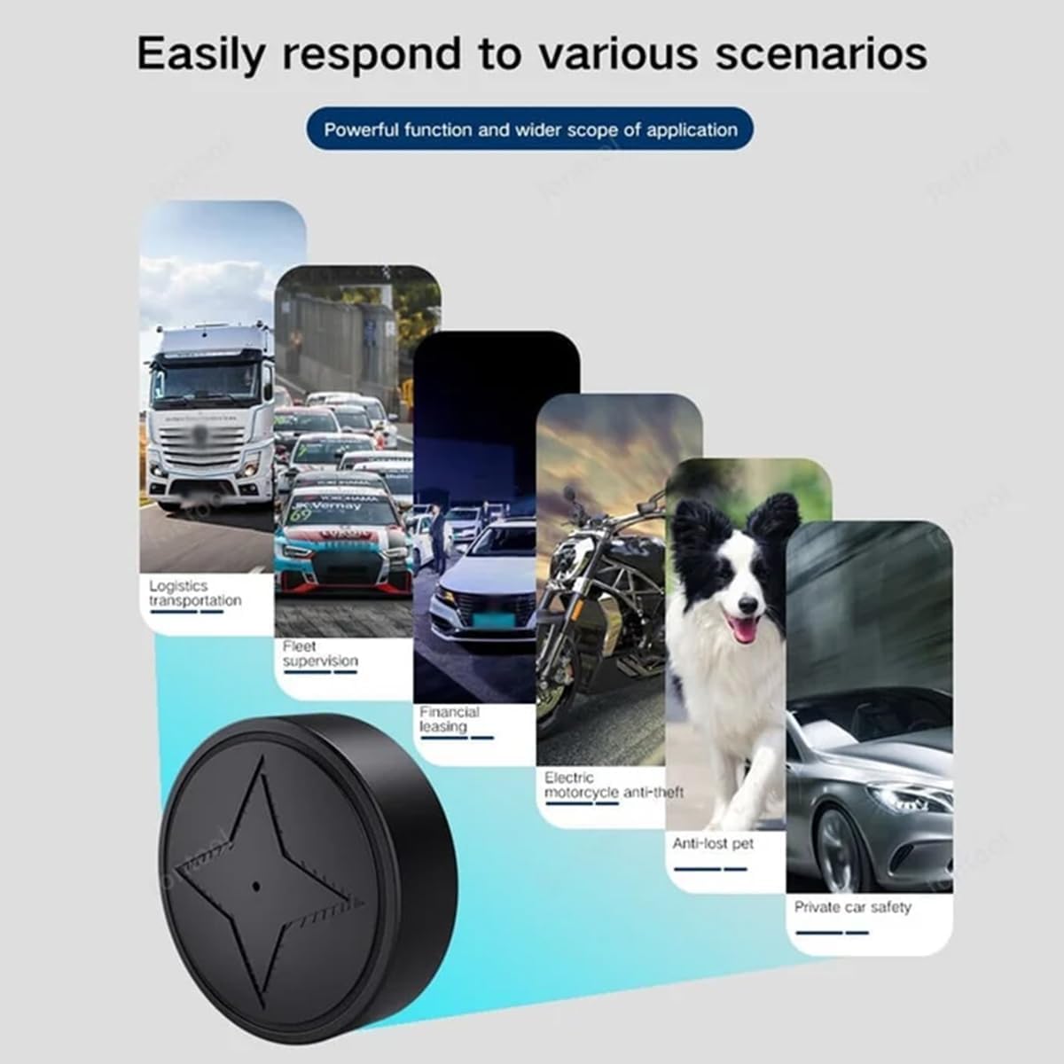 Jequemu 2026 PG12-6) GPS Tracker for Vehicles, No Subscription, GPS Strong Magnetic Vehicle Anti-Lost Tracker, Smallest