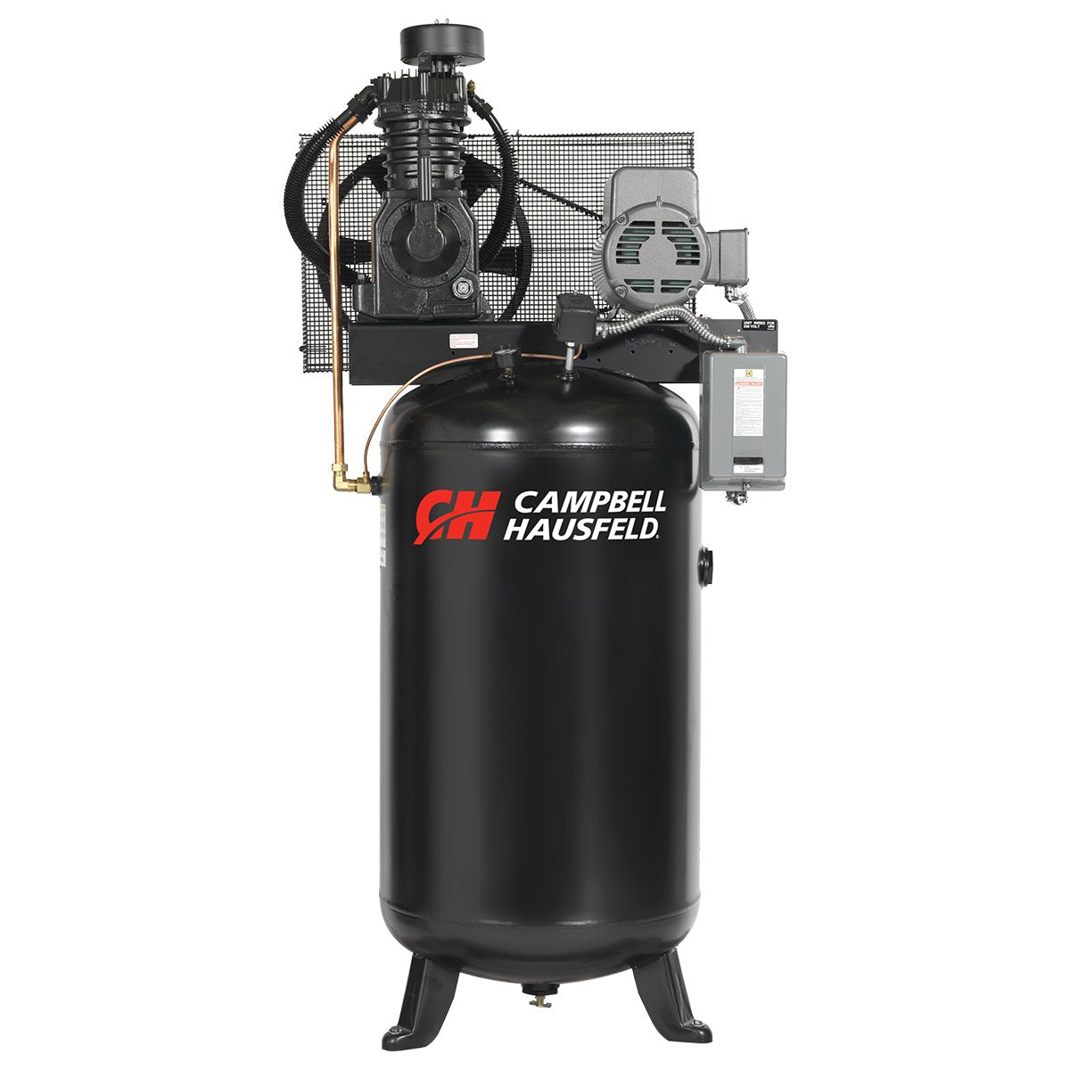 Campbell Hausfeld 80 Gallon Horizontal Two‑Stage Air Compressor, 5 HP, 230V, CE7050