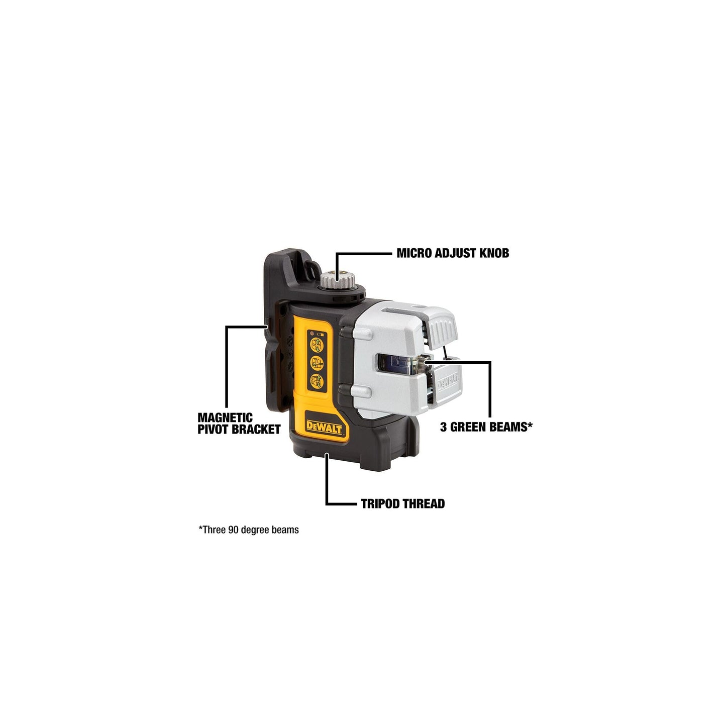 DEWALT Laser Level, Multi-Line, Green, 30-Foot Range (One Size)