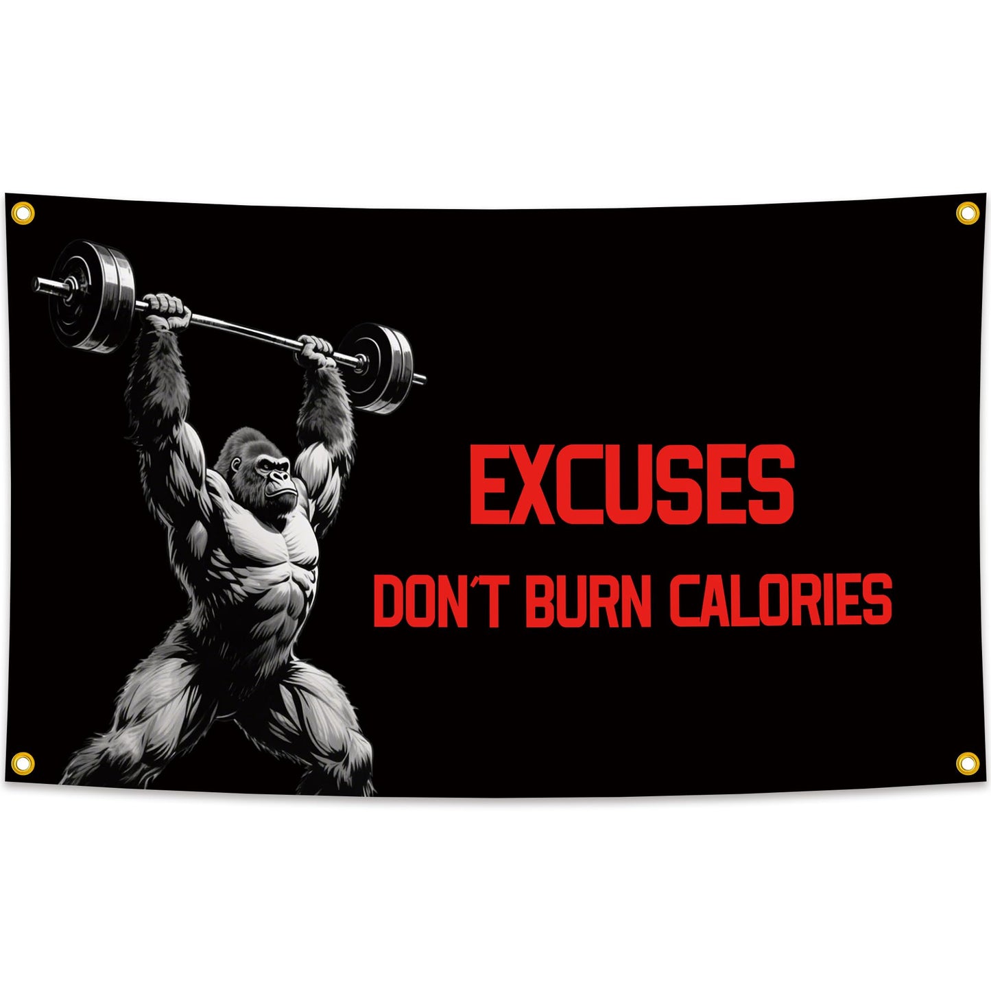 Eudaedom Stay Motivated Gym Banner - Easy to Hang Inspirational Workout Tapestry, Fitness Wall Decor Flag for Home Gym Garage Man Cave Office Dorm Room, 5x3 FT, Durable & Fade-Resistant