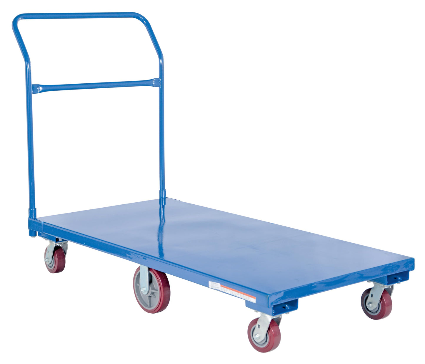 Vestil FLAT-C Steel Flat Bed Cart 30 In. x 60 In. 2,000 Lb. Capacity Blue