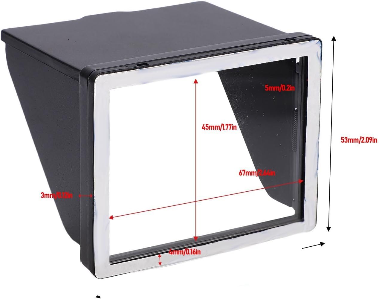 3.2 Inch 3.2 inch Bewinner Camera LCD Screen Hood for Universal LCD Screens Cameras, Camera Foldable Sun Shade Cover