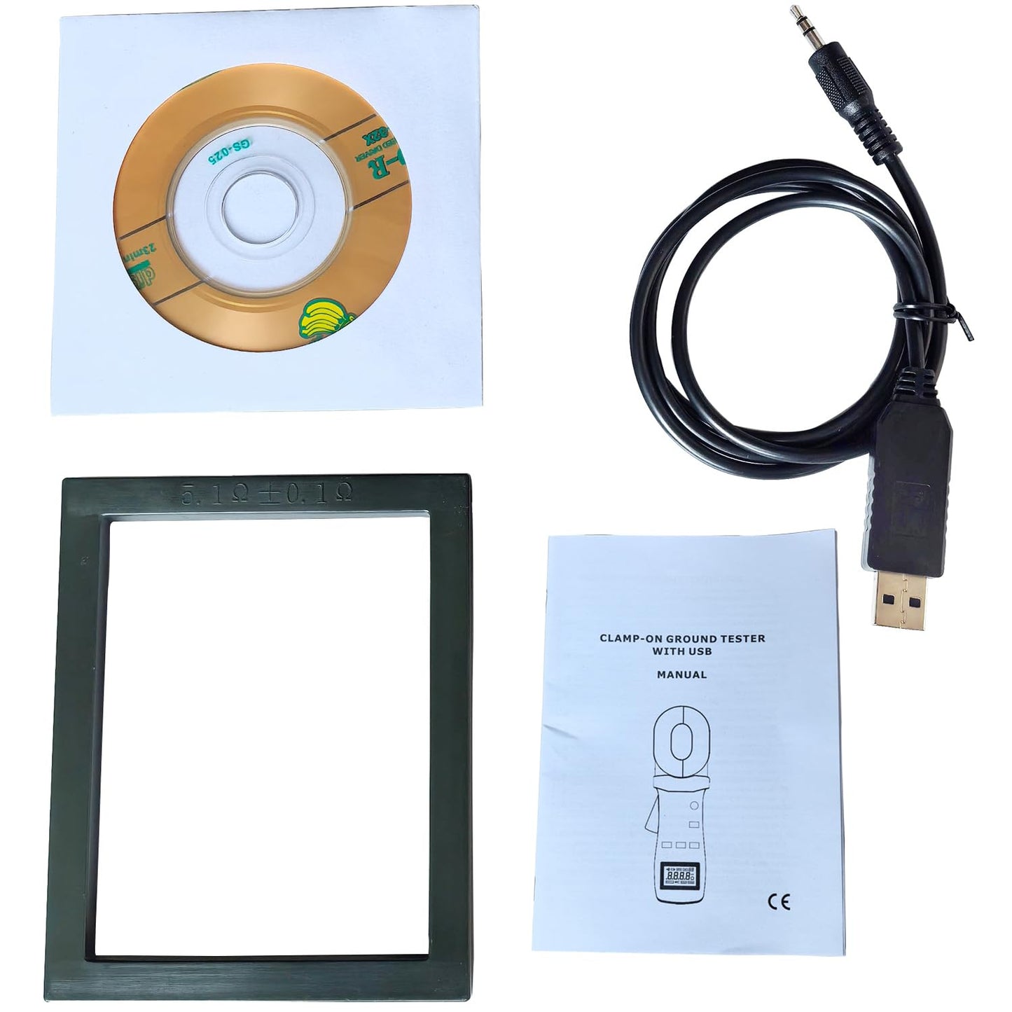 VIVANTECH VA100 Professional Digital Clamp Ground Resistance Tester – No Disconnect Earth Testing for Power Systems, Telecom, Gas Stations & Industrial Use 0.01-1000Ω