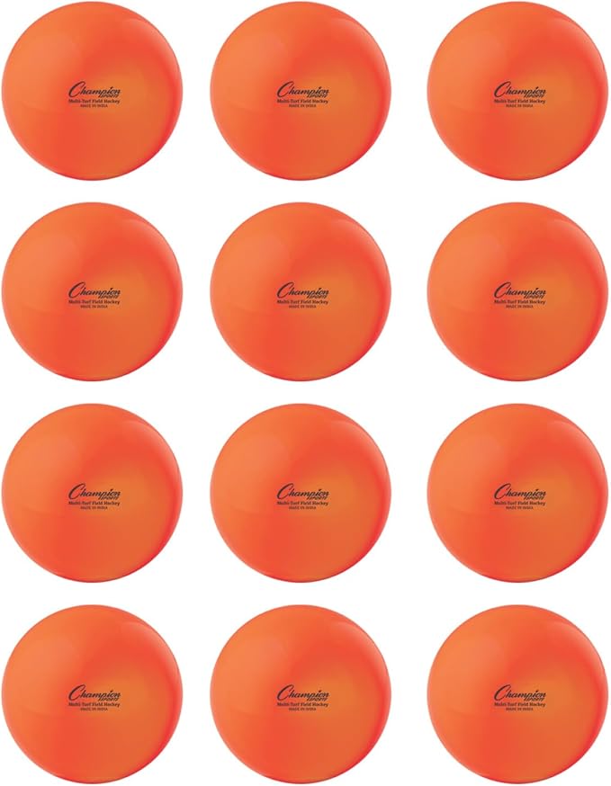Champion Sports Field Hockey Practice Balls - 12 Pack in Multiple Colors