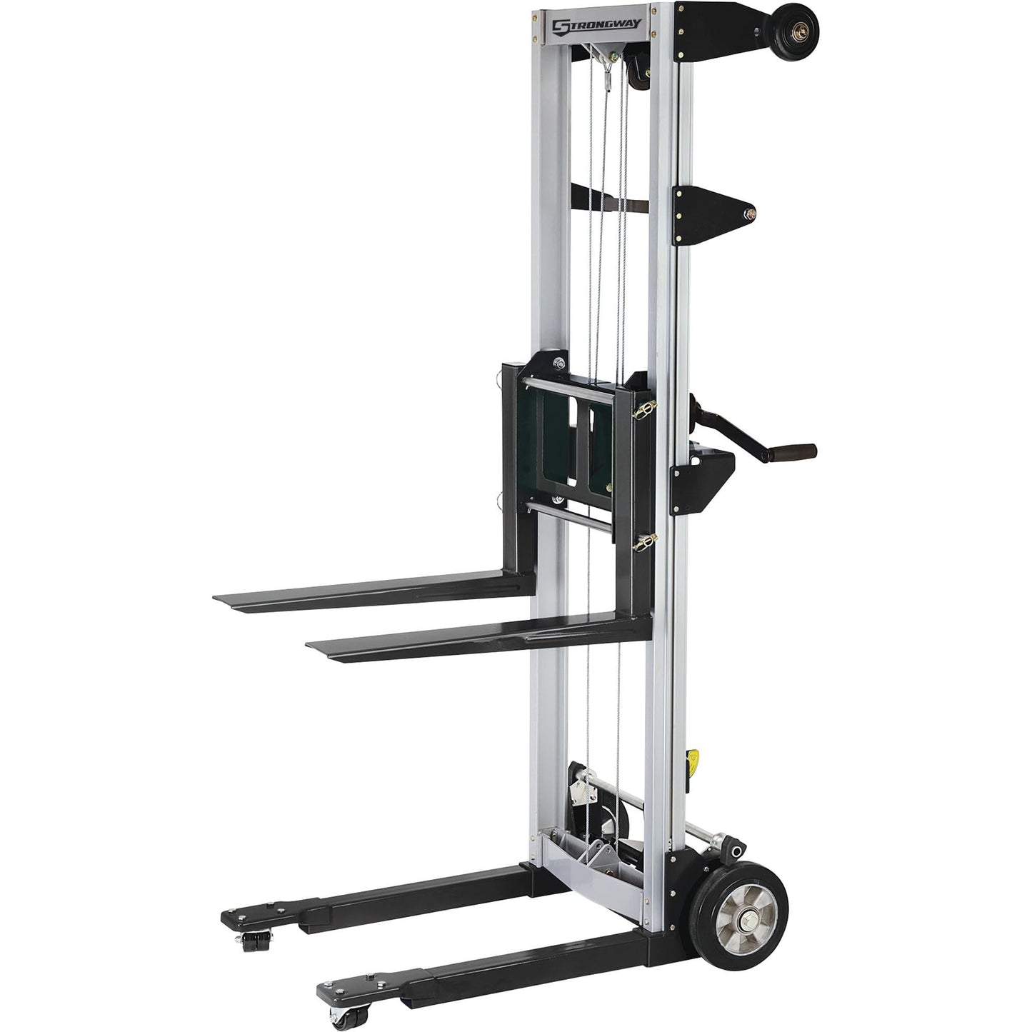 Strongway Hand Winch Stacker - 500-Lb. Capacity