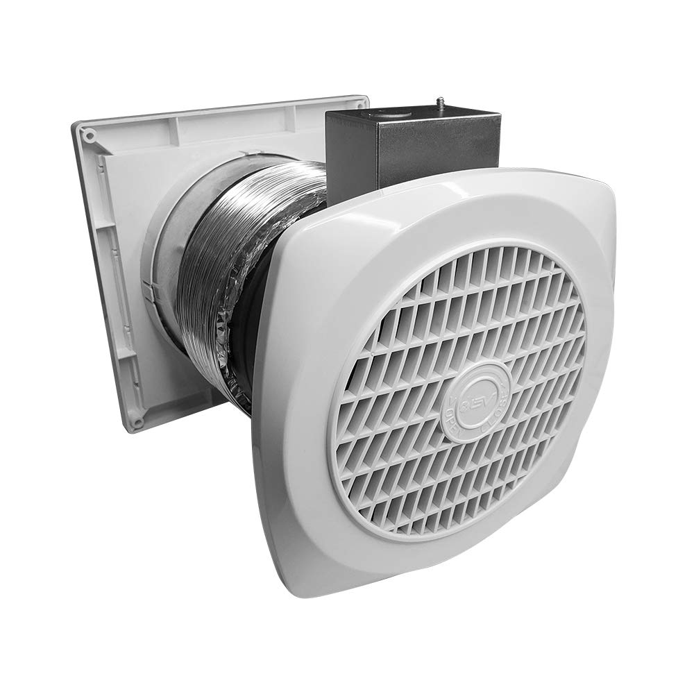 BV Ventilation Exhaust Fan for Home 70 CFM - Wall Fan 4.0 Sones Quiet Airflow, Rooms up to 85 sq ft, Room to Room/Rooms to Outdoor, 6" Diameter, Customizable Vent Fans, Removes Odors, Humidity & Smoke