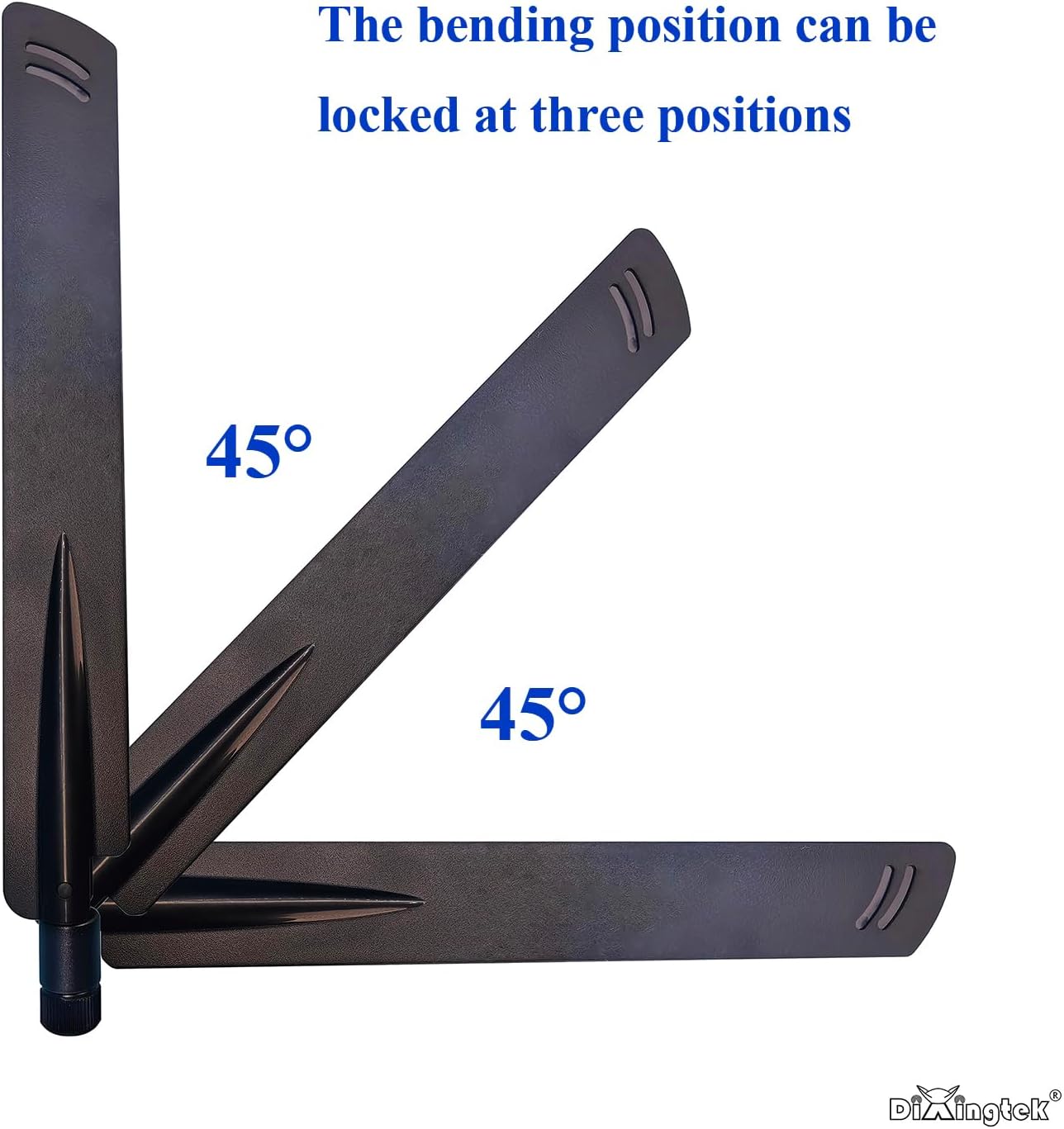 Dixingtek 5G 4G 600-5000Mhz 2-Pack 5G LTE RP SMA mimo Antenna, Compatible with CPE Router Cellular Gateway Industrial