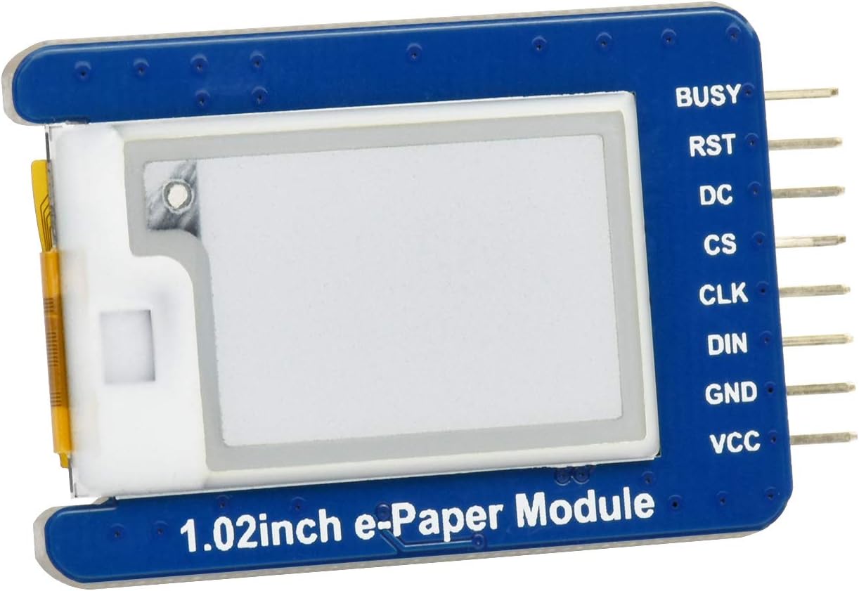 waveshare 1.02inch Pi4B/3B+/3B/2B/B+/A+/Zero/Zero 2W 12880 E-Ink Display Module Compatible with Raspberry W/WH/Zero