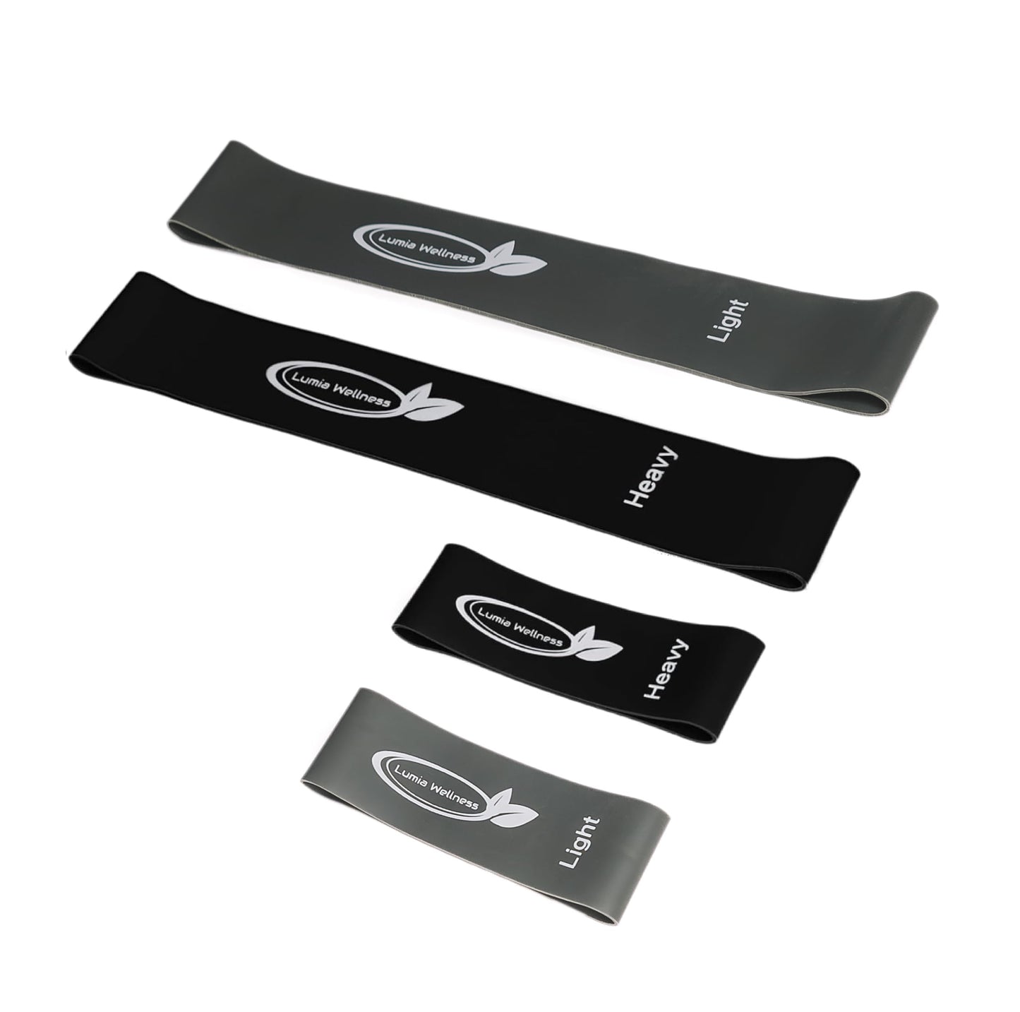 Toe Bands, Mini Latex Bands for Exercise & Stretch, Bunion Correction, Toe, Foot, & Ankle Strengthening, Toe Spacers for Hallus Valgus (4 Bands)