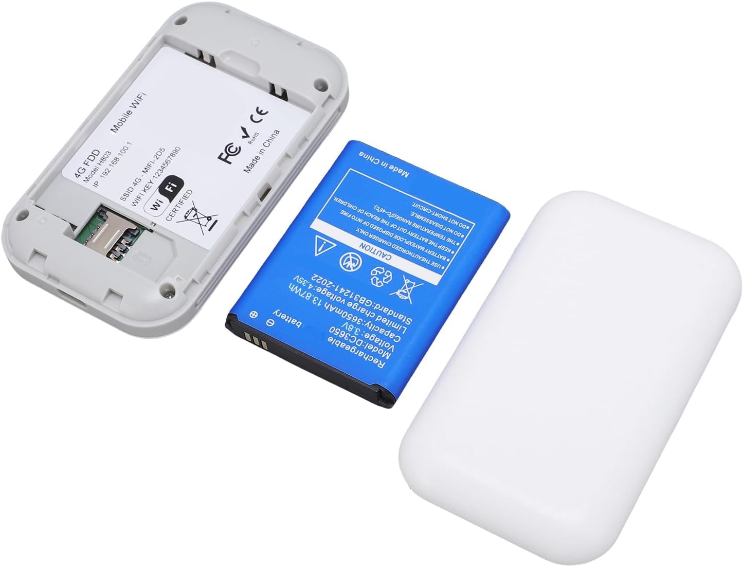 4G 300Mbps CAT4 10 3650mAh fosa Portable WiFi Hotspot, Mobile Hotspot Travel Router LTE SIM Card Router for Travel