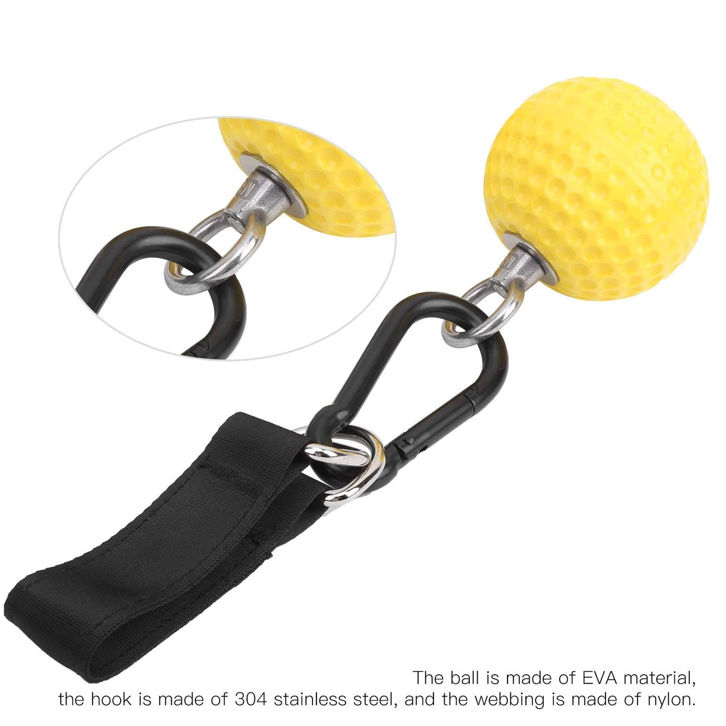 Pull up Ball Grip, Rock Climbing Grip with Strap Pull up Handles Hooks Non Slip Hand Hold Strength Trainer Exerciser Rock Climbing Accessories and Training Equipment for Bouldering Fitness and Workout