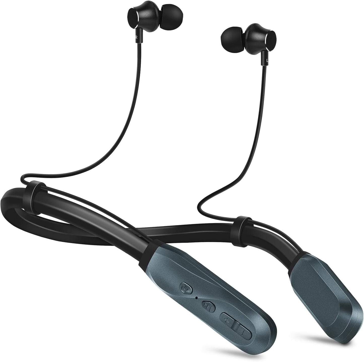 200H Headset Neckband Bluetooth Headphones, Long Playtime Wireless Stereo Neckband Earbuds with Microphone, Waterproof