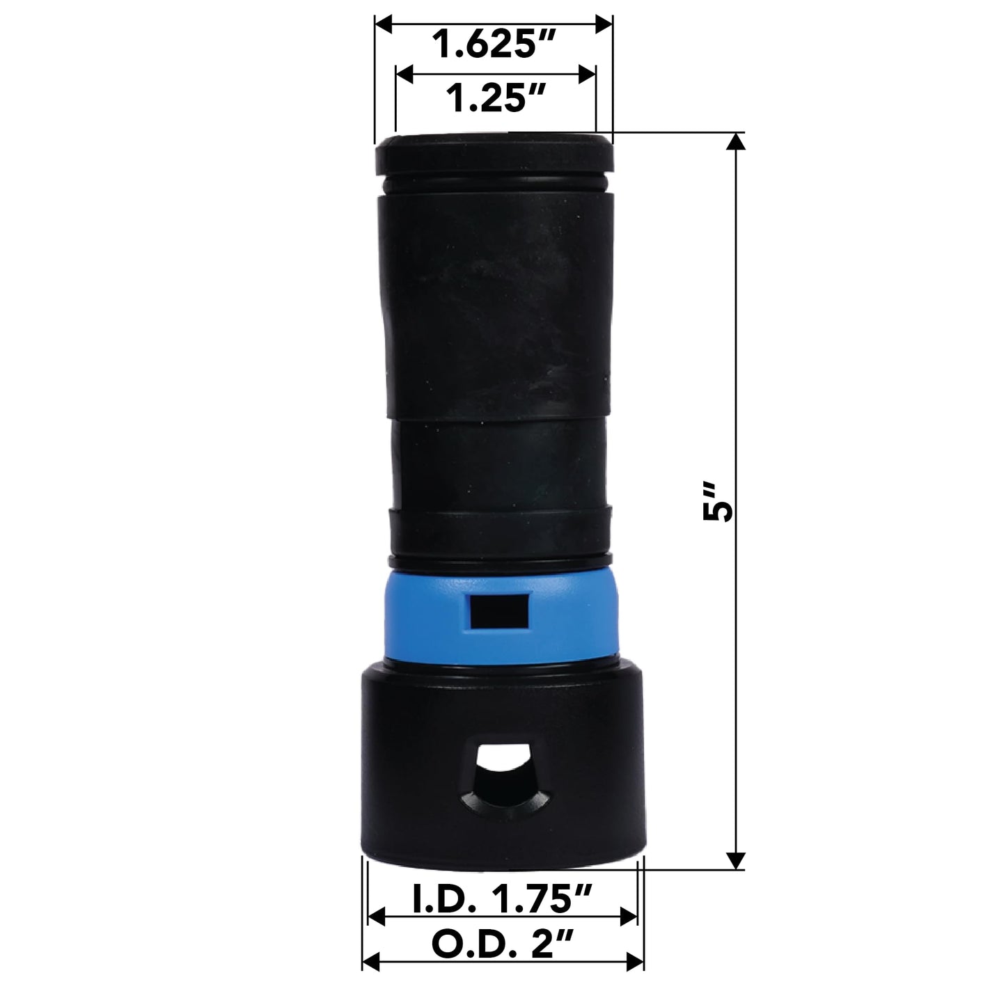 Assembled Quick Click Dust Separator with 12 Gallon Locking Collection Bin and Power Tool Adapter Set with 16 Ft. Hose, 10 Ft. Connection Hose, and Air Relief