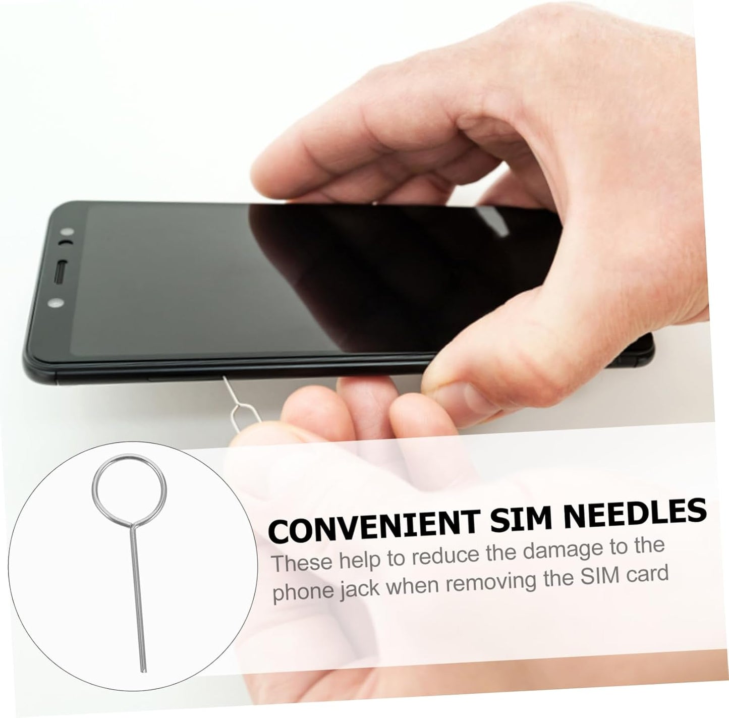 300pcs Set Sim Card Ejector Tool for Smartphones - Easy Tray Opening Accessories