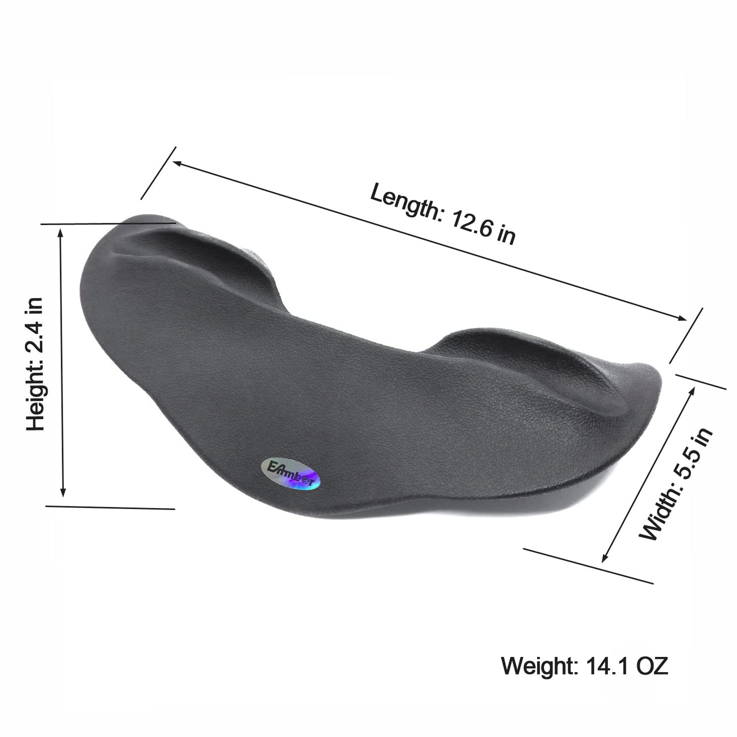 Barbell Squat Pad Shoulder Pad 1 In Professional TPE Dumbbell Squat Protective Cover Protection Pad Protector (Black) (Black)