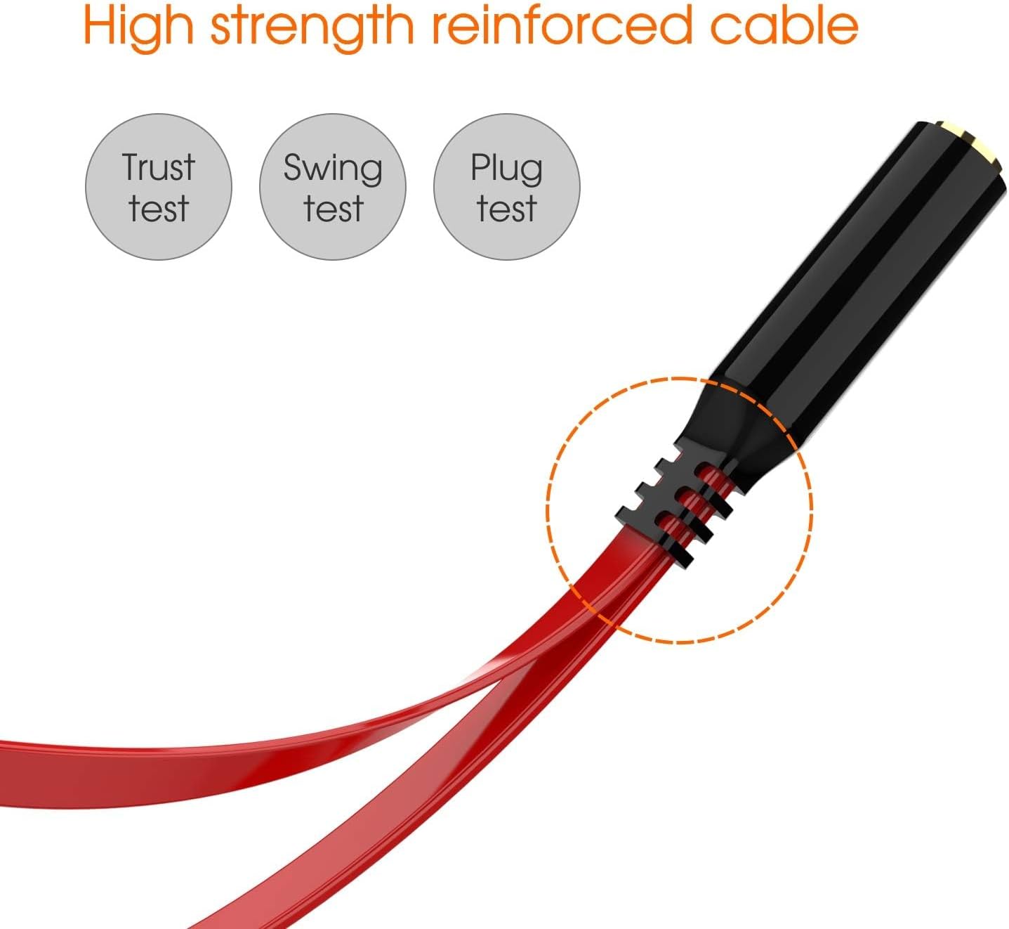 Yxflz 3.5mm, 2 1 Headset PS4 Headset Headphone Splitter Audio Splitter Female to Male, Y Splitters Cable for Xbox