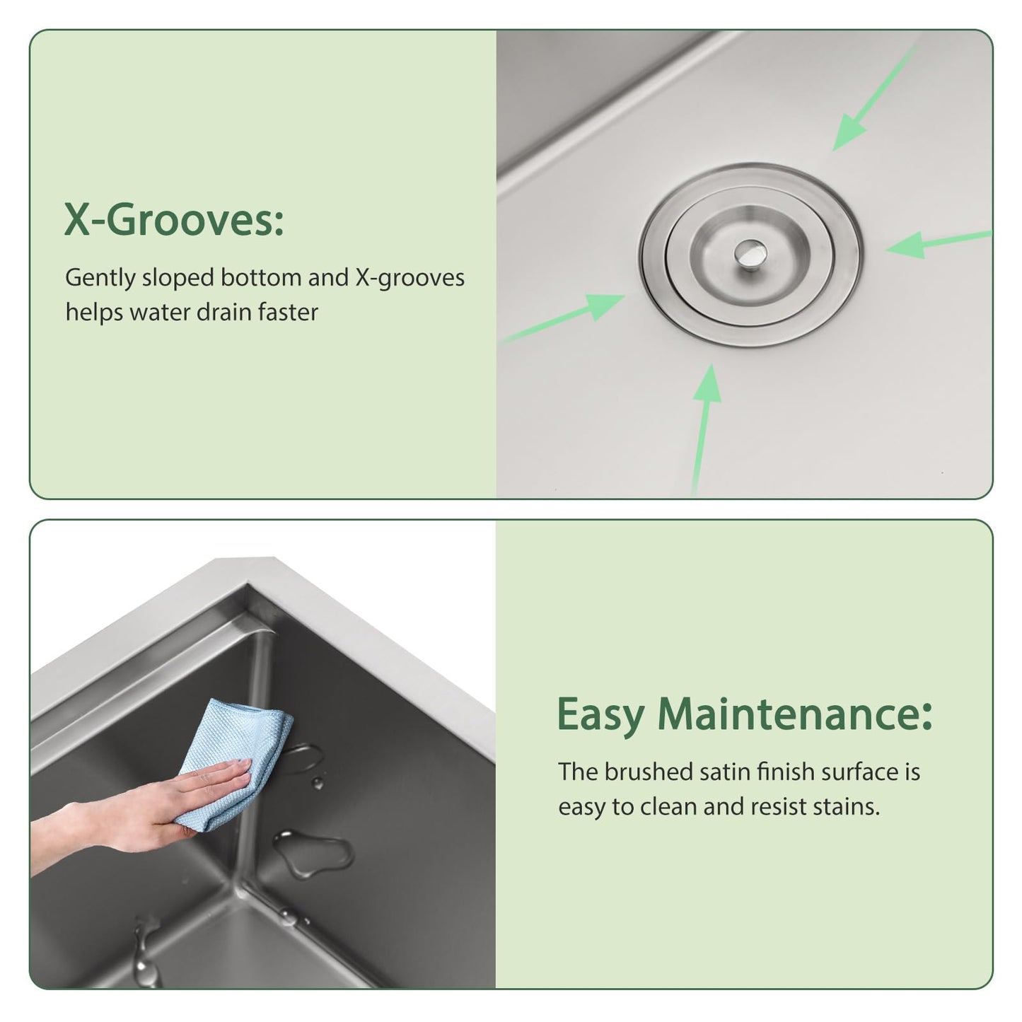 28 Inch Undermount Kitchen Sink Workstation - Couoko 28x19 Inch Undermount Single Bowl Workstation Sink 16 Gauge Stainless Steel Deep Handmade Under Counter Kitchen Sink with Accessories