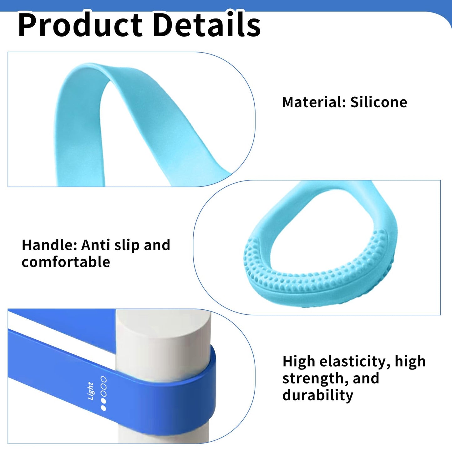 Resistance Bands for Working Out, 5 Pack Resistance Bands & 1 Pcs Elastic Pilates Flexband for Physical Therapy, Stretch Exercise Loop Bands for Yoga, Booty & Legs Strength Training