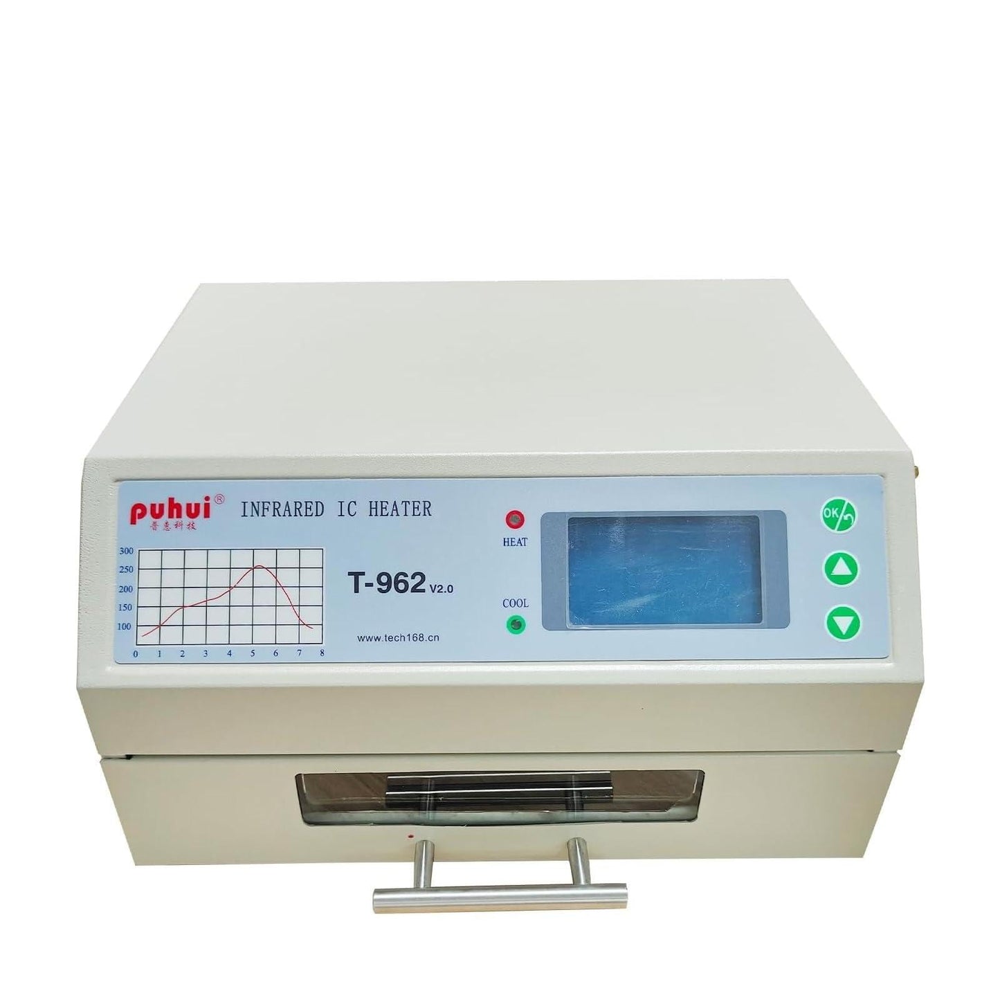 800W Reflow Oven,T-962 Reflow Soldering Station, PCB Board SMD SMT BGA Rework Station Tool With Hot Air Circulation Reflow Oven