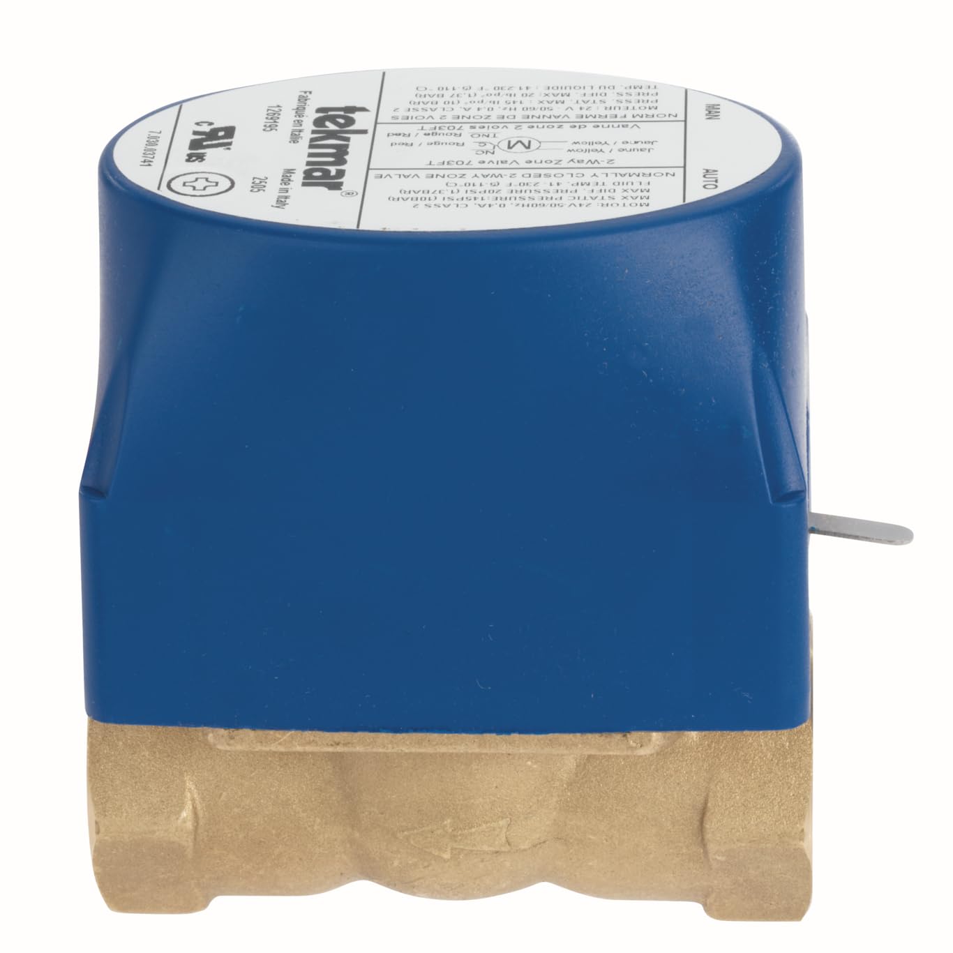 tekmar 703FT 2-Way Zone Valve | Normally Closed, Electro-Mechanical Actuation with End Switch, 1" Female NPT, 24V AC |Hydronic Heating & Cooling Systems