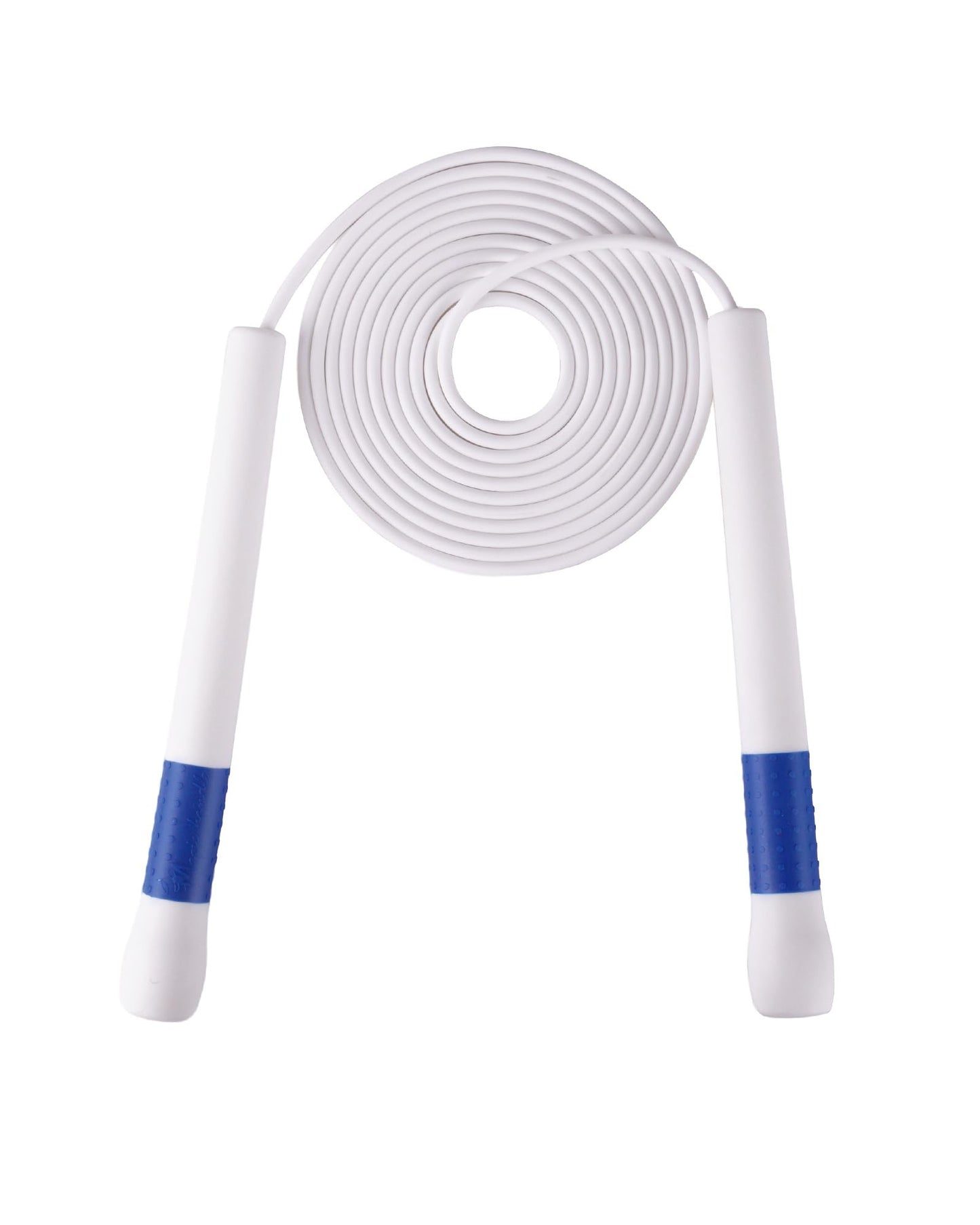 YUEDONG Magic Wand Jump Rope - Non-Bearing PVC Fitness Rope with Adjustable Length, Textured Grip for Men, Women, and Kids - Available in 3mm & 4mm Diameter, 2.8m, 71.6g(Blue,4mm)