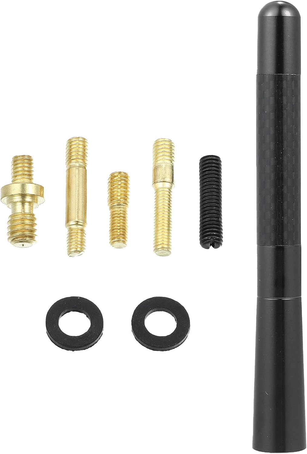 X AUTOHAUX 1 Set 12cm 4.7 Inch Universal Car AM FM Radio Signal Antenna Mast for for Jeep for Dodge for Ram for Ford