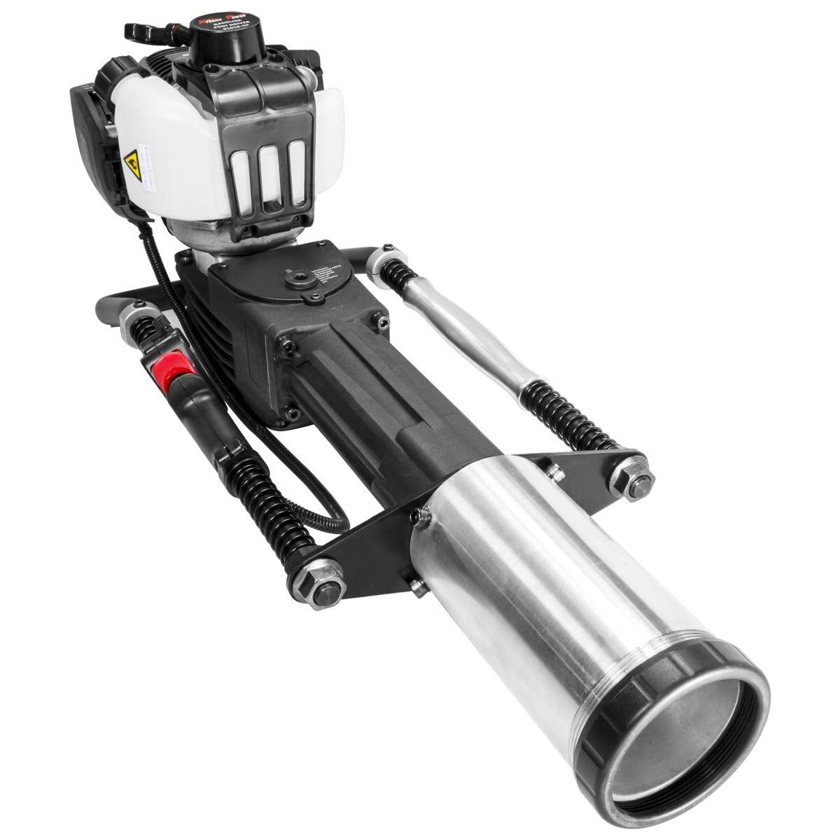 XtremepowerUS 38CC Gas Powered T Post Driver 4-Stroke Pile Driver Hammer Fence Post Driver Piledriver Gasoline Powered T-Post Driver Gas Post Driver