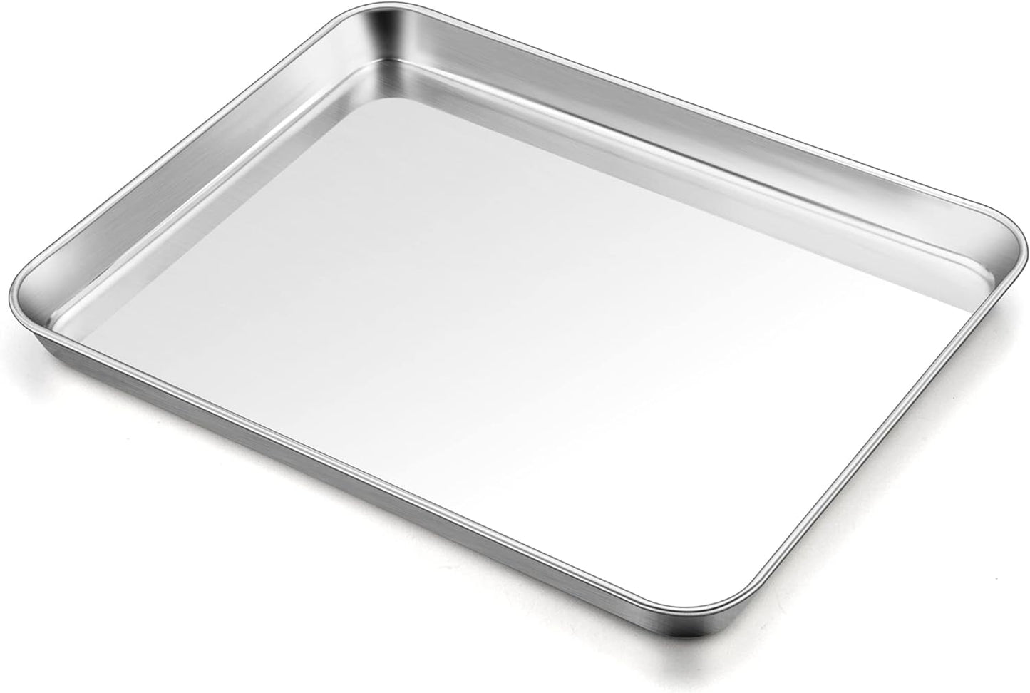 TeamFar Stainless Steel Baking Sheet - Large 17.6” x 13” Cookie Tray | Non-Toxic, Rust-Free & Dishwasher Safe