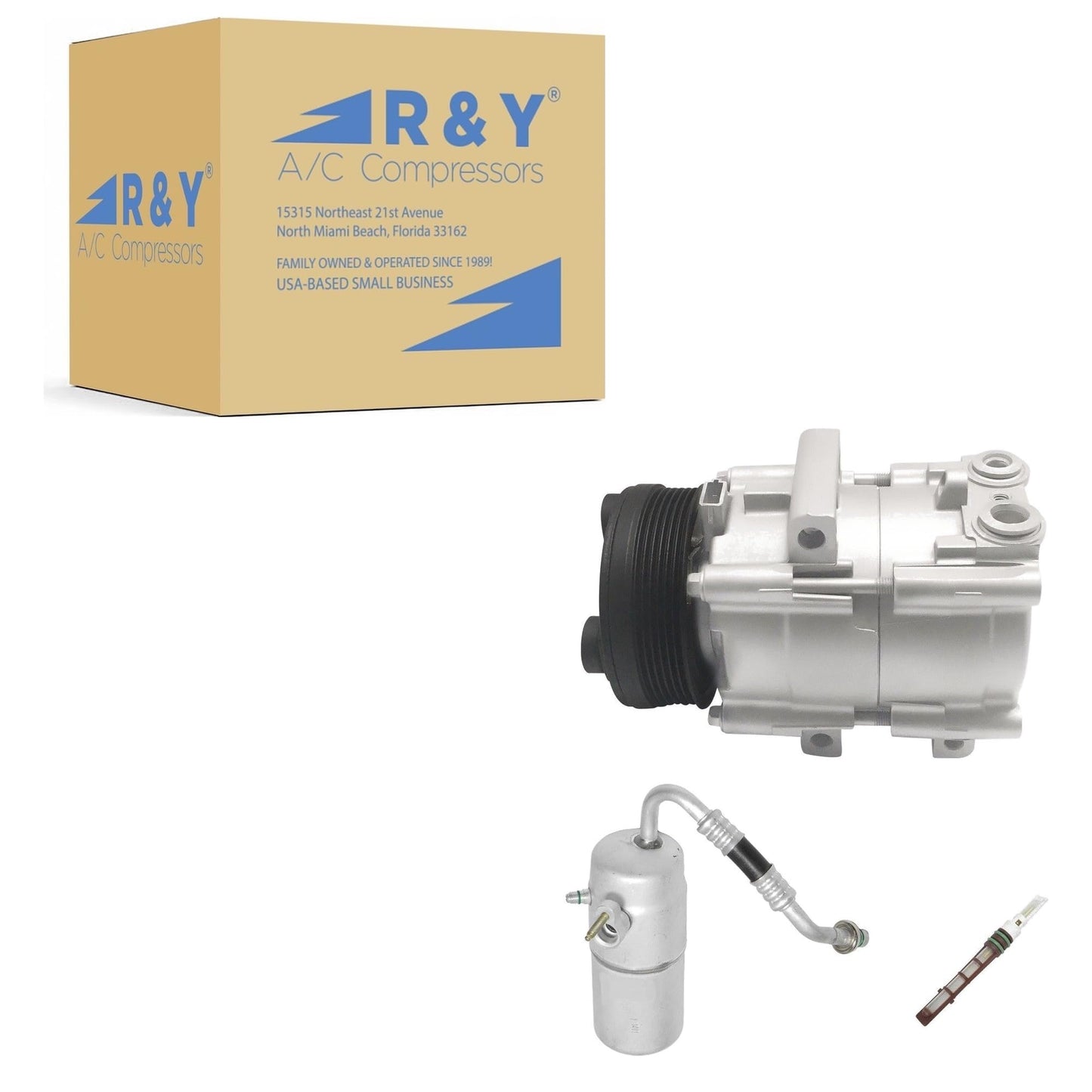 RYC Automotive Air Conditioning Compressor and A/C Clutch Kit KT AD04 (Only Fits Ford F-150 4.6L, 5.4L 2005-2006)