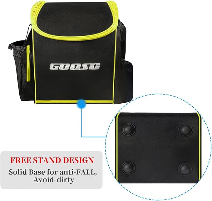Disc Golf Set with Bag - 12 PCS Flying Disc Golf Discs for Beginner with Putter, Midrange, Driver | Portable Disc Golf Backpack Holds 28+ Discs Free Stand Bag Design for Convenient Use