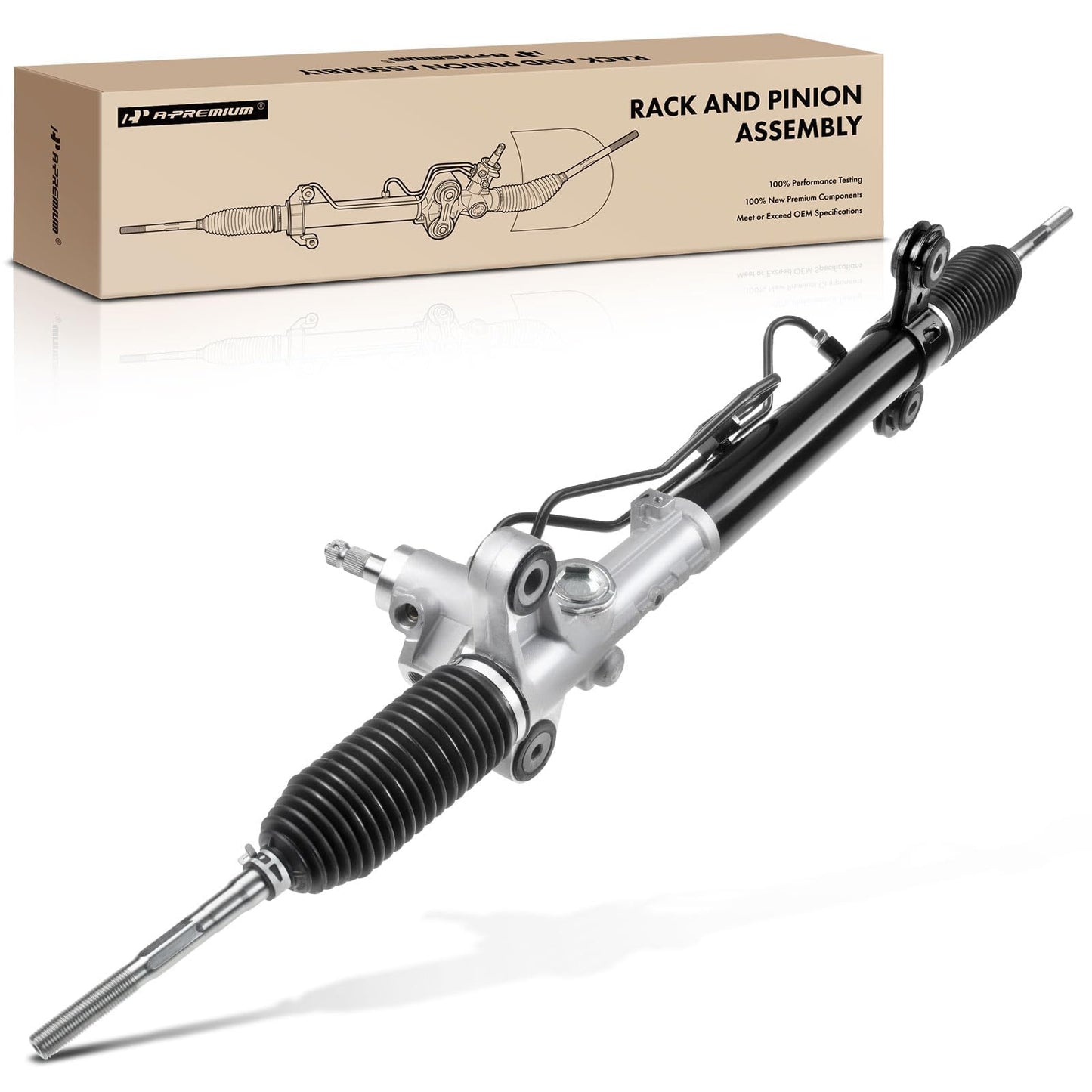 A-Premium - Hydraulic Power Steering Rack and Pinion Compatible with Honda CR-V CRV 2007 2008 2009 2010 2011 2.4L, Except Japan Built Vehicle