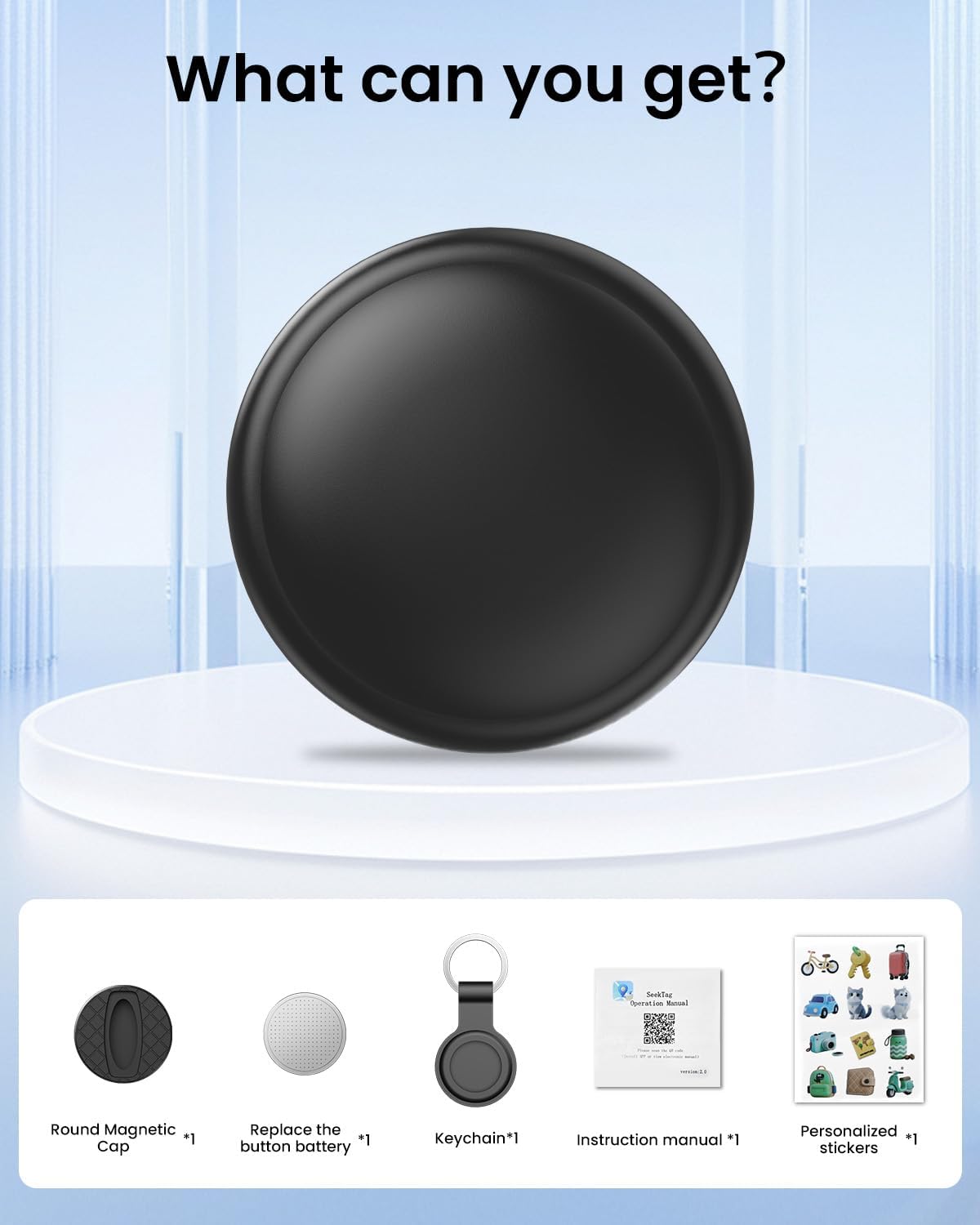 VVyL GPS Tracker Device for Car and Vehicles: Mini Hidden Magnetic no Subscription Trackers for Tracking Kids Elderly