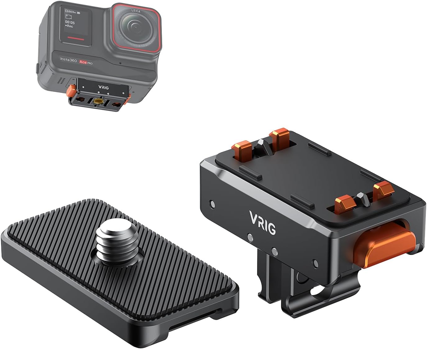 VRIG Insta360 2/ X5/ X4 X4/ X3/ X2/ Magnetic Base for Ace/Ace Pro Magnetic Quick Release Adapter Tripod Adapter Mount