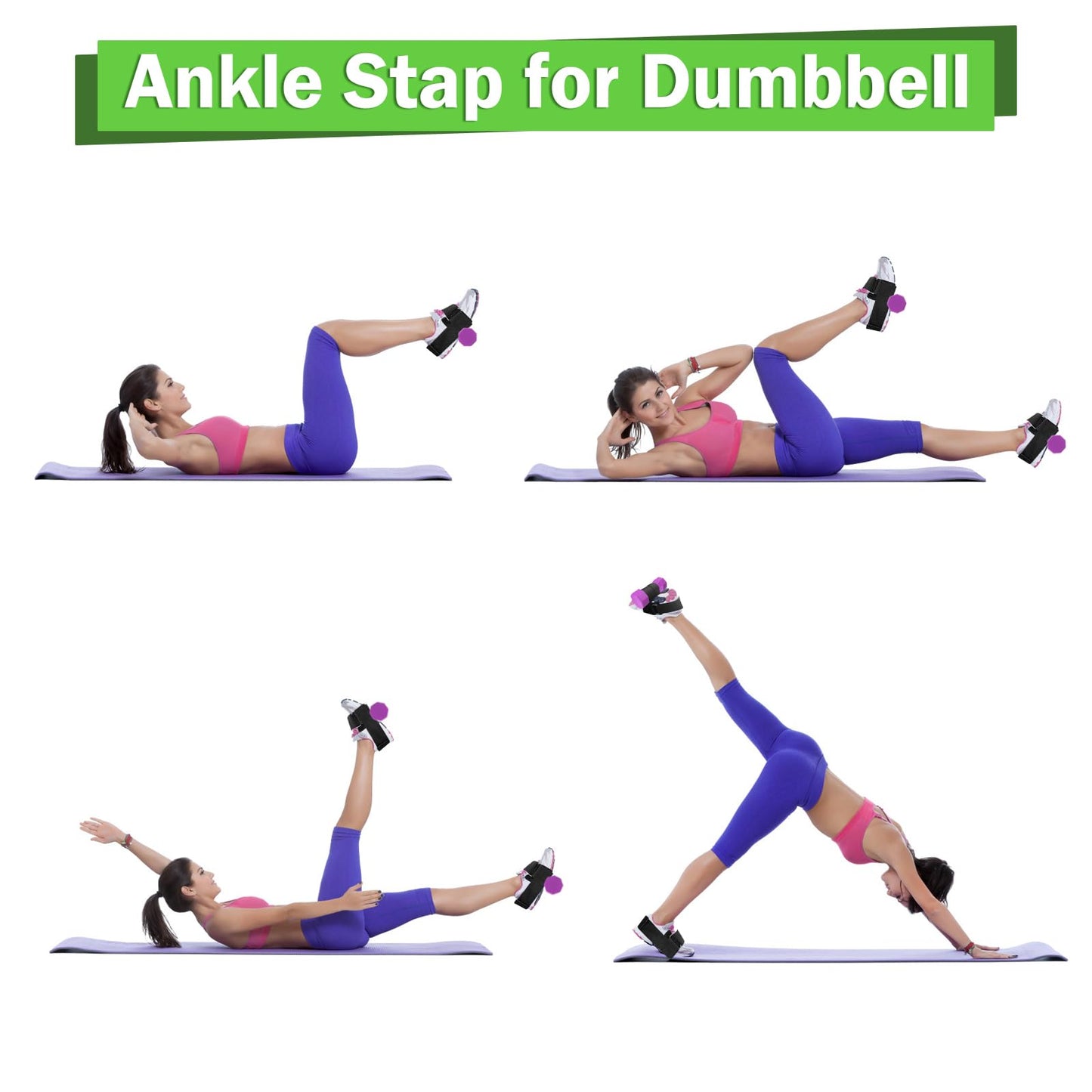 Dumbbell Foot Attachment- Adjustable Ankle Weights Strap for Leg Workouts, Home Gym Equipment - Perfect for Hamstring Curl, Shin Splint Relief, Monkey Feet Weight Lifting - Leg Weights for Men & Women 1PCS