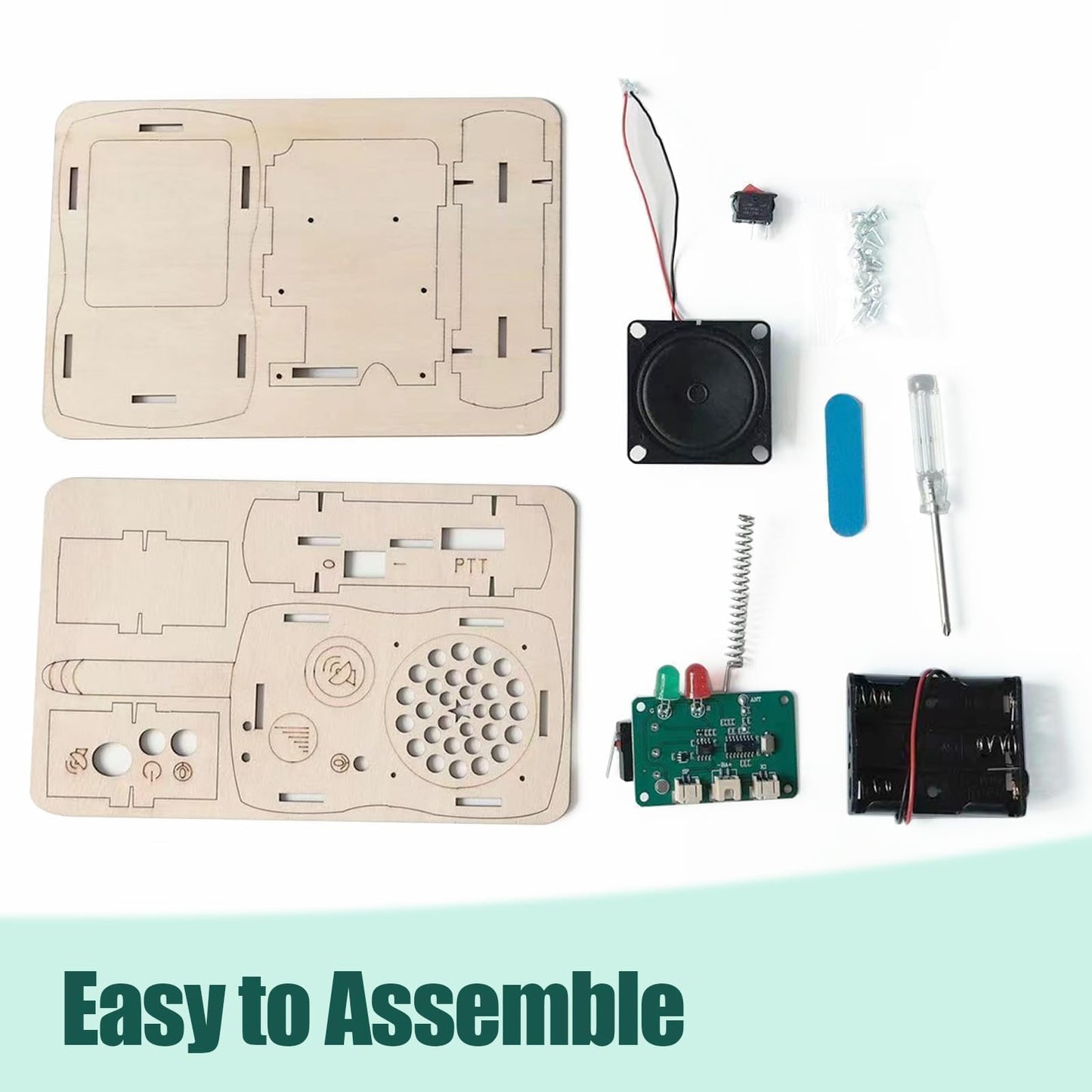 STEM Toys for Age 6-8-13 Crafts Kits Building Your Own Walkie Talkies for Kids Stuffers Birthday Gifts for 6 7 8 9 10 11 12 14+ Years Old Boys Girls Teens Engineering DIY Electronics Circuit Projects