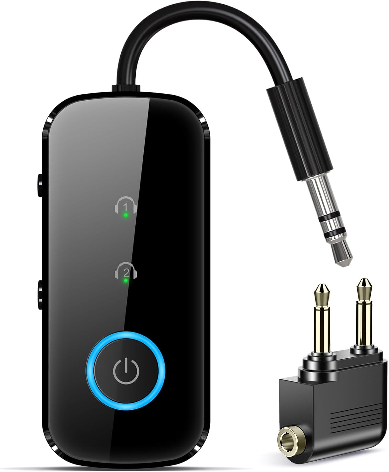 LAICOMEIN 5.4 2 Premium Pro Bluetooth Transmitter Receiver,Airplane Audio Adapter,Wireless Transmitter for TV/Travel