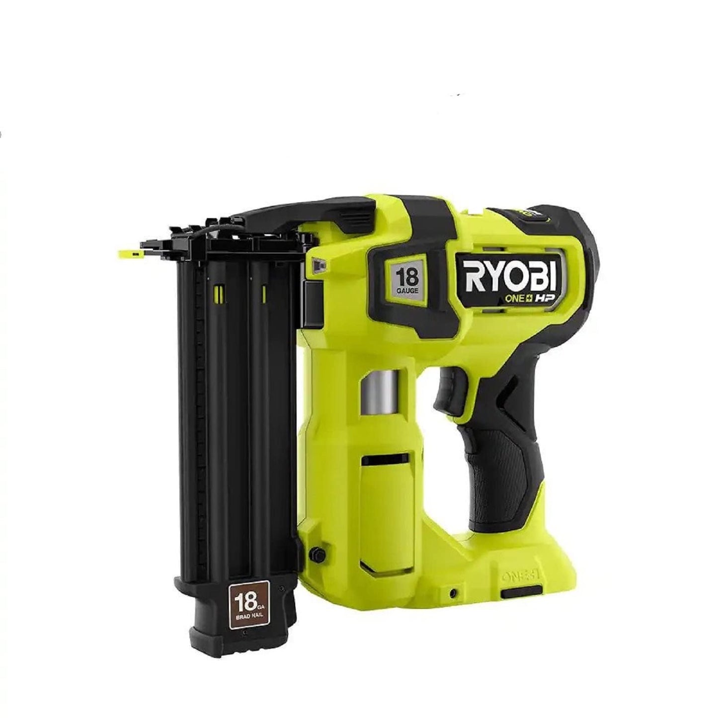 RYOBI P322 ONE+ HP 18V 18-Gauge Brushless Cordless AirStrike Brad Nailer (Tool Only) Green (ZRP322) (Renewed)