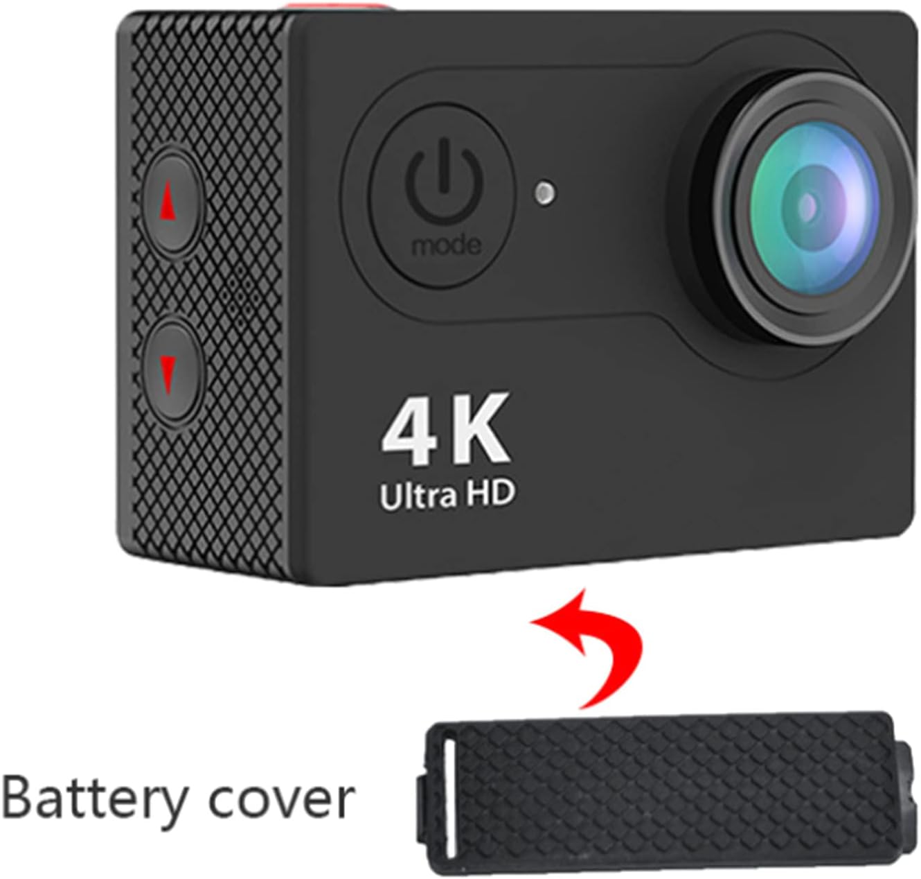 MAJIAOFANG H9 H9R Battery Side for Camera Replacement Protective Battery Compartment