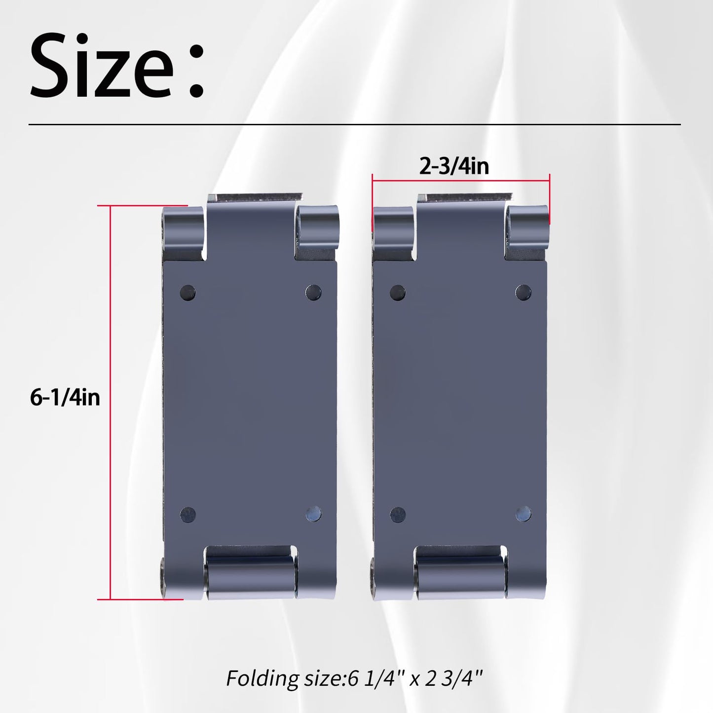XTPTFABS 2Pcs Low Headroom Garage Door Top Brackets Compatible with Standard 12" or 15" Radius Track(for Standard Elevator Doors with Very Small Gaps)