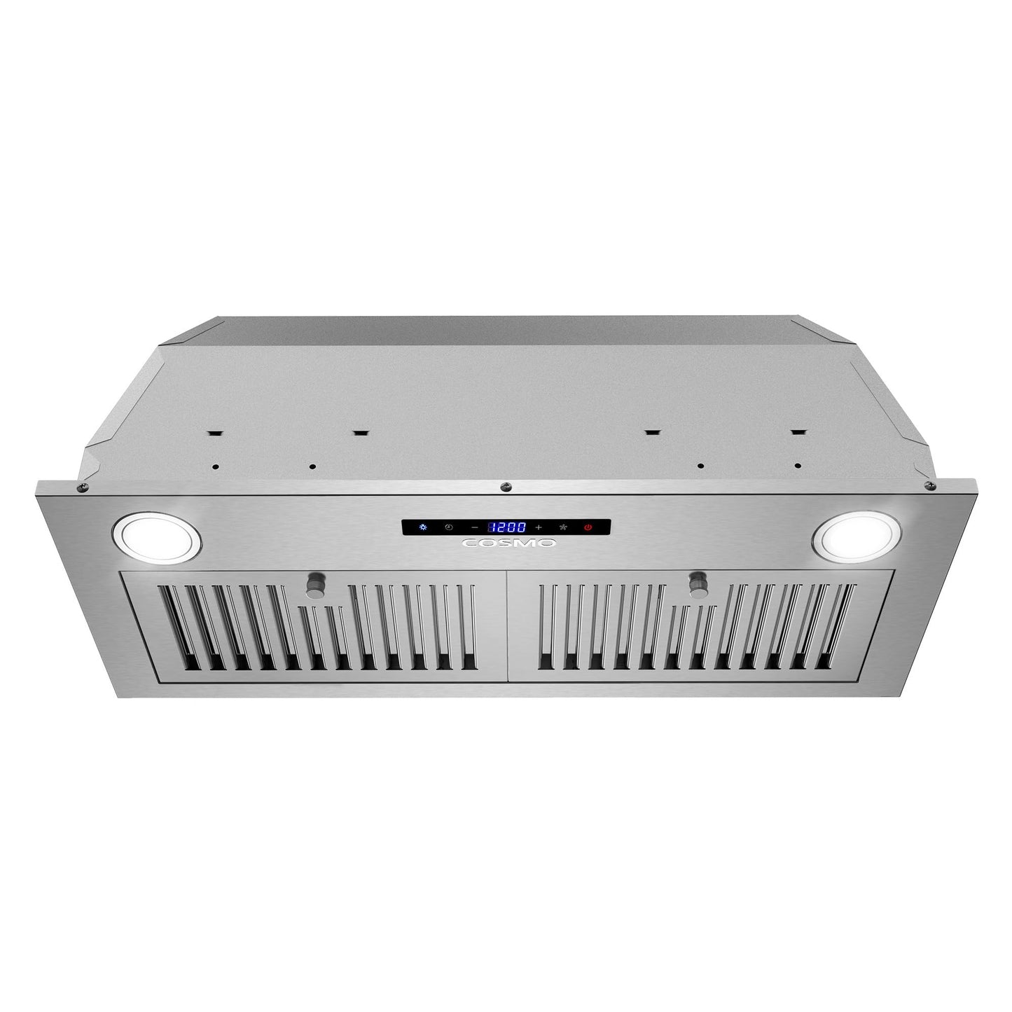 COSMO COS-30IRHS 30 in. Lumin Collection 380 CFM Ducted Insert Range Hood, Touch Controls, LED Lights, Stainless Steel