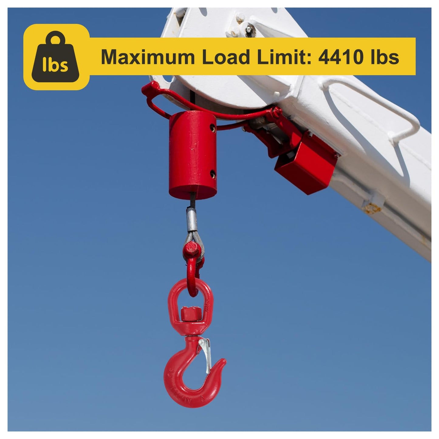 PATIKIL Swivel Lifting Hook, 2 Ton Swivel Hook Eye Sling Hook Alloy Steel Self-Locking Grab Hook with Safety Latch for Hoisting Lifting, 4410 lbs Load