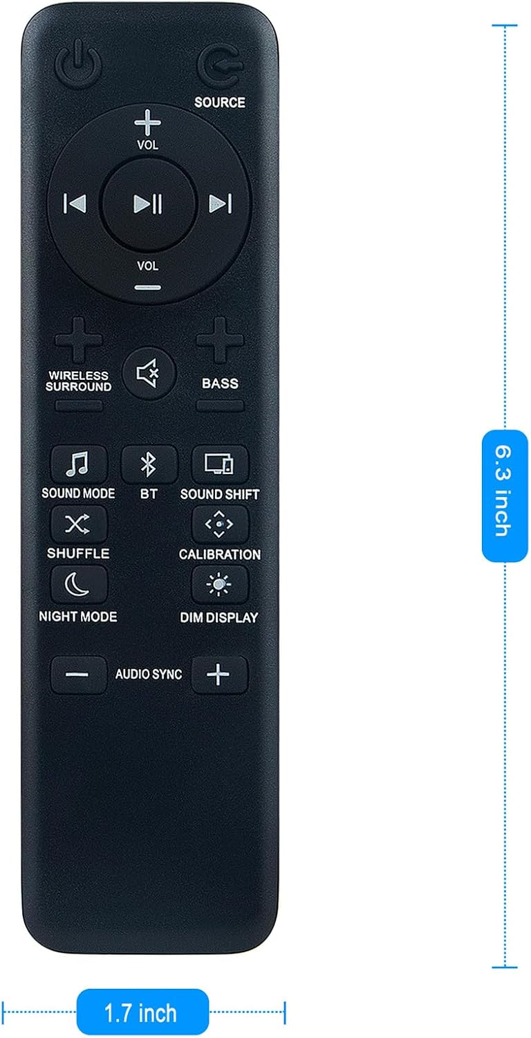 ZdalaMit 3.1 5.1 2.1 Replacement Remote Control Applicable for JBL Soundbar Bar Bar Bar Sound Bar Speaker System