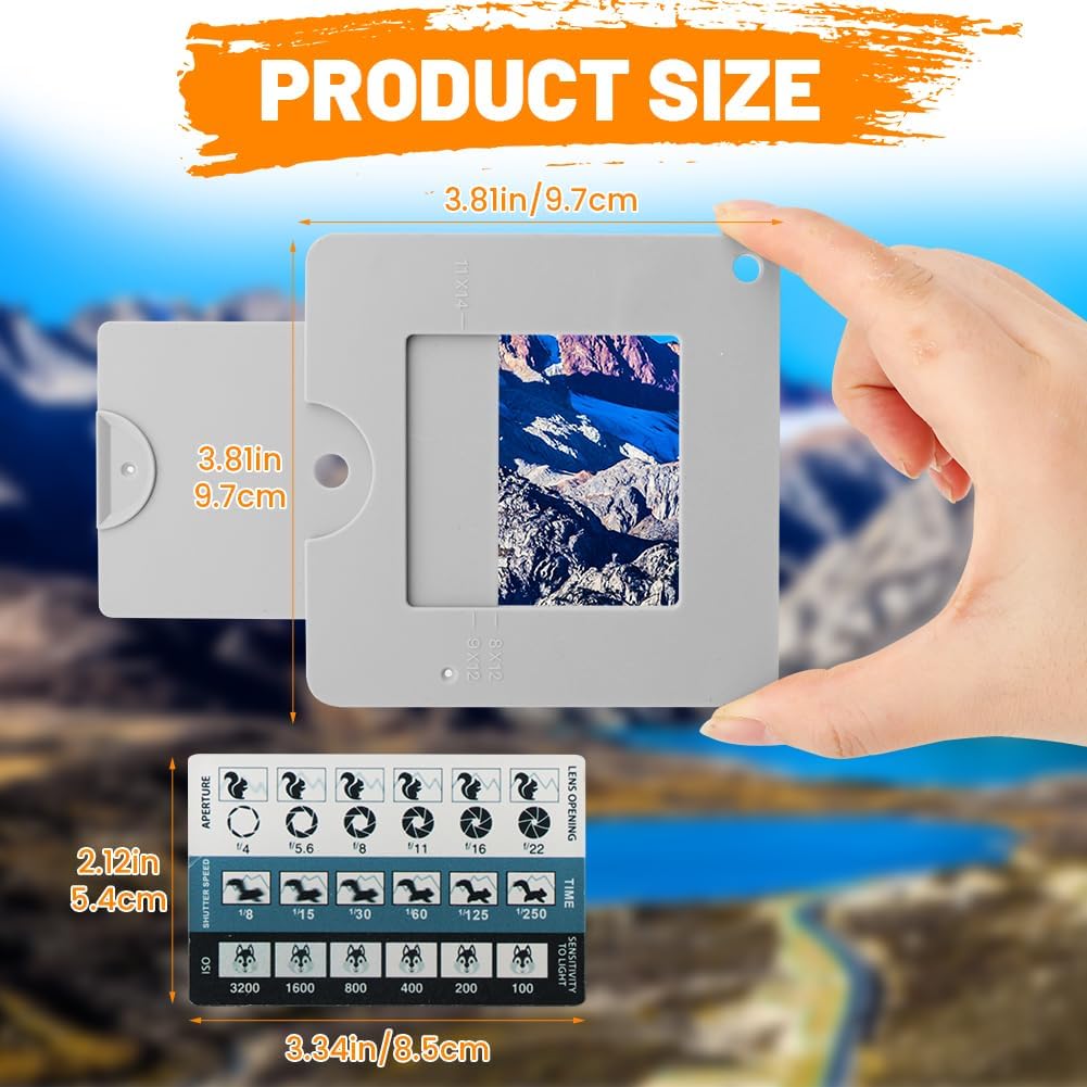 Trenqular View Finder,View Catcher with Sliding Mechanism, View-Finder with Color Isolation, View-Finder