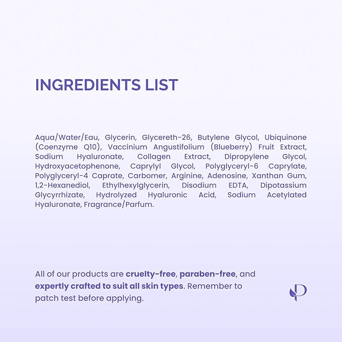PLANTIFIQUE Facial Sheet Mask Collagen Boost 5 Pack ??Anti-Aging & Firming Face Mask Sheets with Collagen, Coenzyme Q10 & Blueberries ??Korean Skincare for a Smooth, Revitalized Look