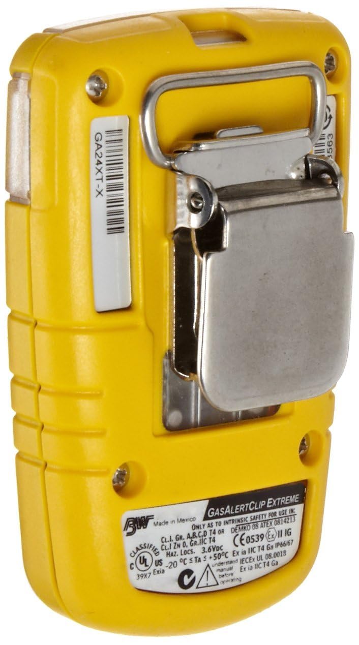 BW Technologies Corded Electric BWC2-H BW Clip Single Gas H2S Monitor, 10/15 (1 Pack)