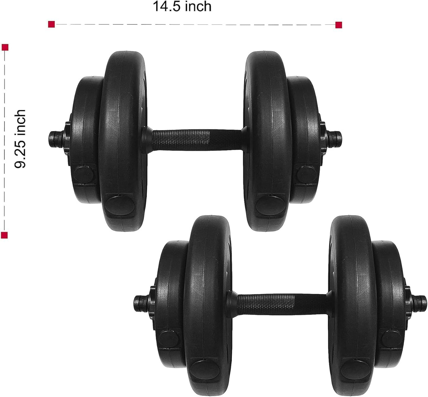 Fitvids Adjustable Dumbbell Set, 40lbs Weights for Exercise and Fitness