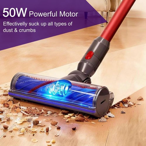 Laymi Upgraded Anti-Tangle Vacuum Head Replacement Compatible with Dyson V8 V7 V10 V11 V15 Cordless Vacuums, Quick Release Motorhead Attachment Parts for Hardwood Floor & Thin Carpets