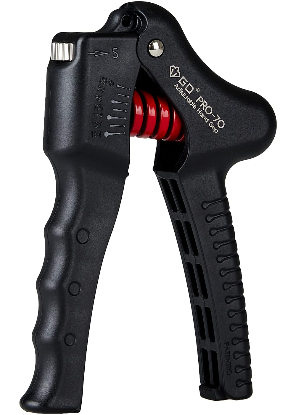 GD Pro-70 Hand Grip Strengthener(55~154 lbs) Adjustable Grip Strength Trainer Wrist and Forearm Training Equipment Hand gripper for Muscle Building and Injury Recovery