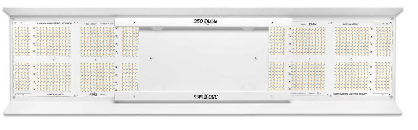 Horticulture Lighting Group HLG 350 Diablo 350W 120V LED Quantum Board Grow Light with Samsung LM301H LM351H Deep Red, Growing Lights for Indoor Plants, Full Spectrum, Dimmable, ETL/UL Certified