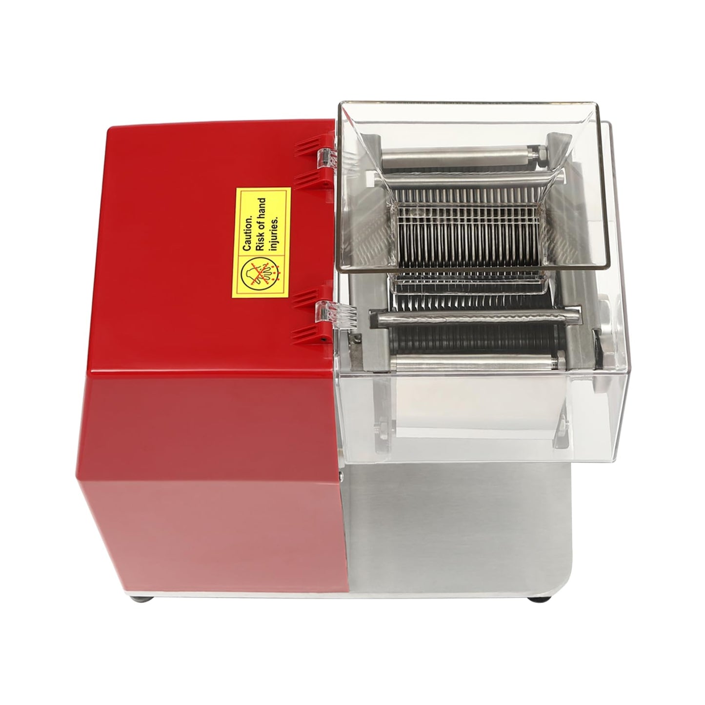 Commercial Meat Cutter Machine 1100W Stainless Steel Electric Meat Shredding Machine 3.5mm Blade Restaurant Food Slicer for Kitchen Supermarket Lamb Beef Chicken